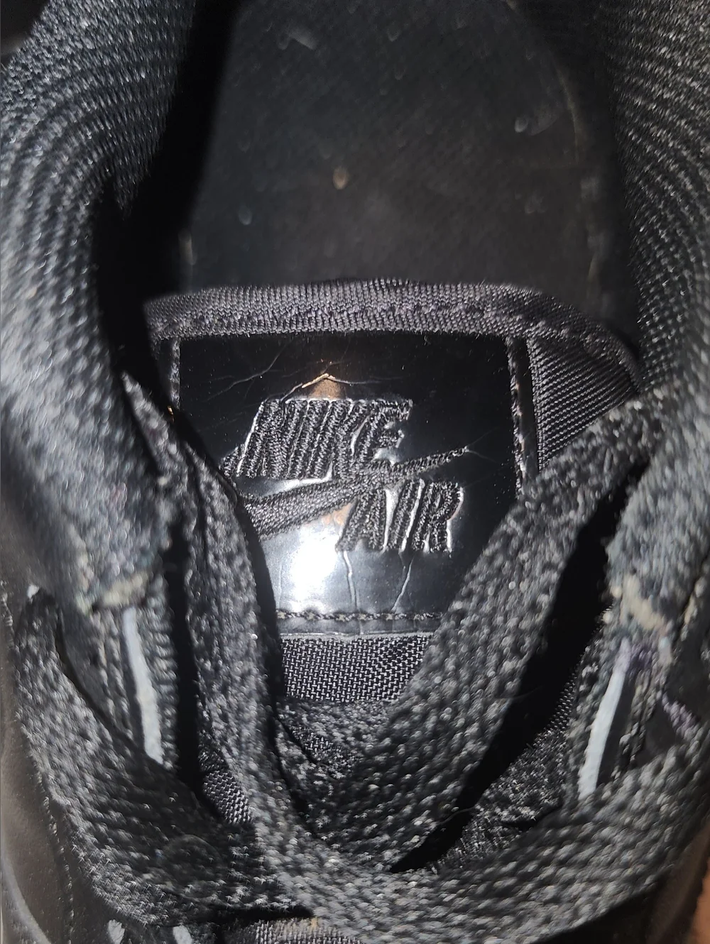 Nike Black Air Force 1, 6Y/ 7.5 W Low-Top Athletic Sneakers